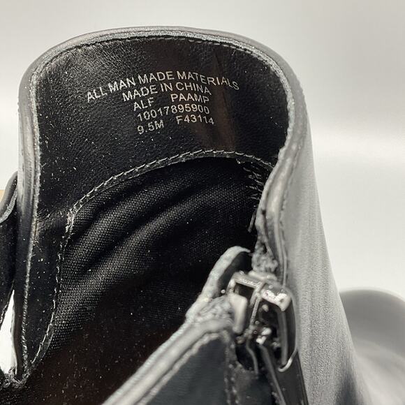 NEW Alfani Women’s PAAM Faux Leather Sleek Booties Black Size 9.5M - Picture 5 of 10